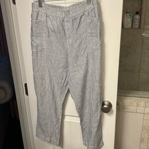 Caslon linen ankle pants size XL